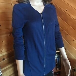 Lightweight Sweater Zip Front Cardigan Sweater
